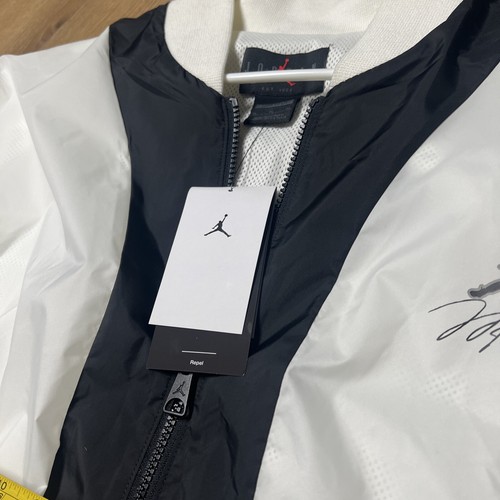 XL Nike Air Jordan 2024 Baron 9 Flight MVP 23 Men's Jacket Sail/Black FB7032-133 - Picture 6 of 13