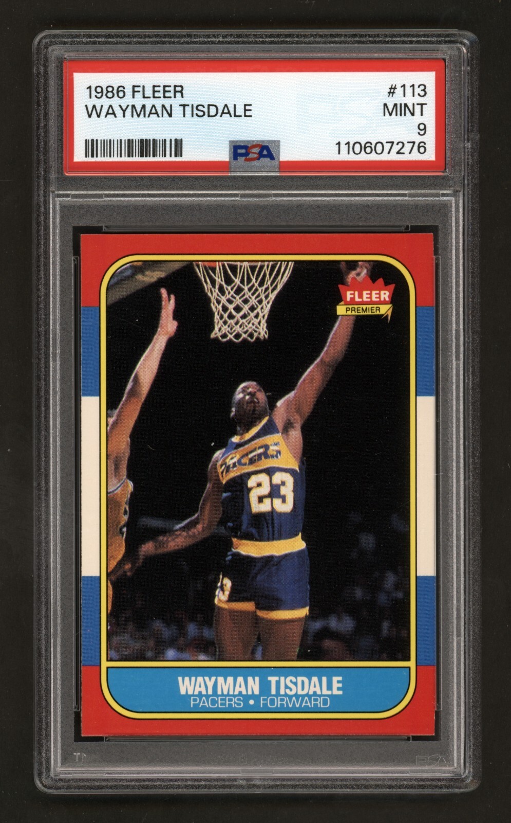 1986 FLEER #113 WAYMAN TISDALE PSA 9 MINT