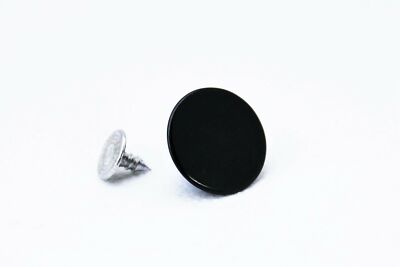 10 Qualitäts Nähfrei Patentknöpfe Knöpfe Jeansknöpfe schwarz  17 mm Ersatzknopf