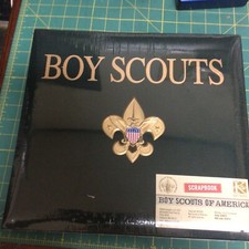 K Company Boy Scouts of America Scrapbook Album Green Emblem 12x12 2005 NEW BSA