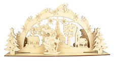 Scene Christmas Wooden Embossed To Assemble