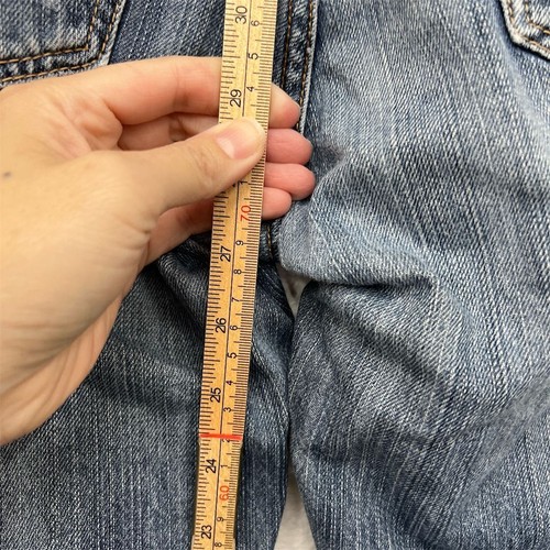 Diesel Industry Men's Distressed Blue Straight Jeans Size 33 Made in Italy - Picture 10 of 14
