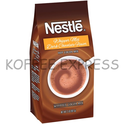 Mezcla de cacao caliente expendedora Nestlé Dark Whipper 5 bolsas 2 libras cada una chocolate caliente - Imagen 2 de 7