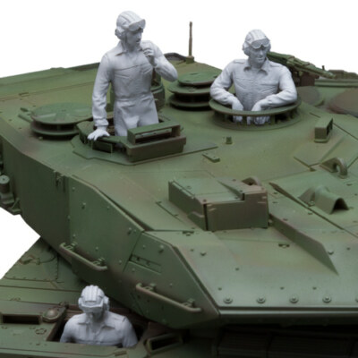 Resin 1/35 German Bundeswehr Tank Crew 3 Soldiers Unpainted unassembled 3914