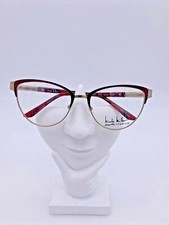 Nicole Miller Your Fit Chauncey Eyeglasses Frame 55-17-137 Burgundy C02 Glasses
