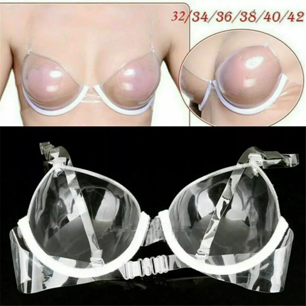 Clear cheap plastic bra