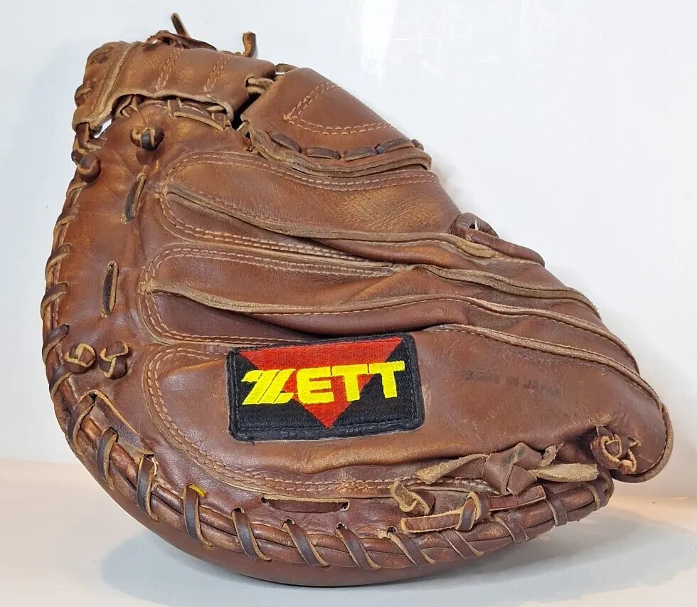 Zett Catchers Mitt Protip Japan Leather RHT 34" Zifect Baseball Glove