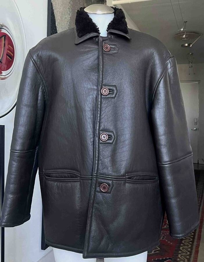 ジャケット SHEARLING / SHEEPSKIN / COAT / LEATHER JACKET / MEN SZ XL