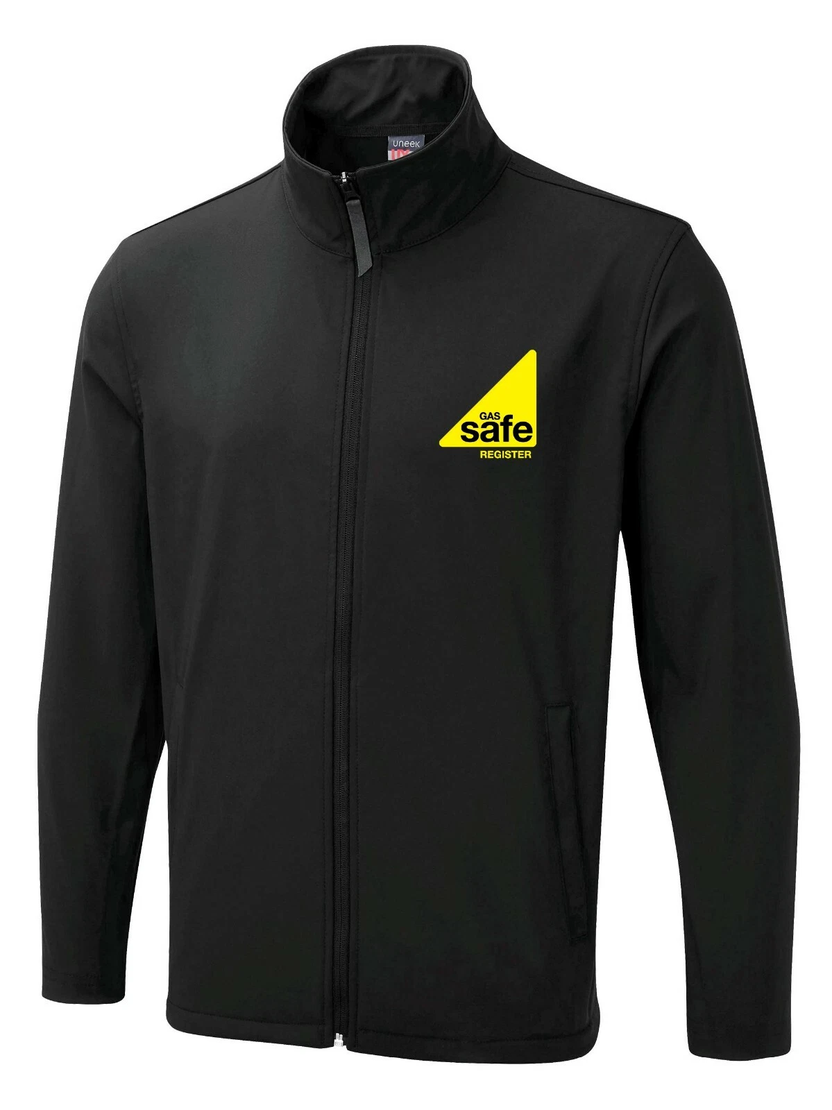 Gas Safe Register Zip Soft shell Jacket Engineer Work Staff Men Plumber Fitter