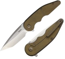 VDK Knives Wasp Folding Knife 3.5" Bohler M390 Steel Tanto Blade Titanium Handle
