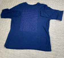 Nike Shirt Adult XXL Purple Still Fly Long Sleeve Elephant Print Graphic Air