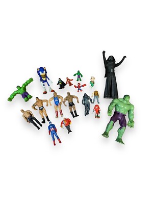 Action Figure Lot Mixed Marvel Star Wars Sonic Power Rangers Jurassic World WWE