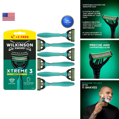 Wilkinson Sword Xtreme 3 Sensitive Disposable Razor For Men 42