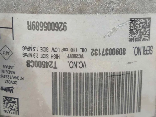 926005689R Air Conditioning Compressor for DACIA SANDERO II Comfort 2019 3713238 - Picture 4 of 10