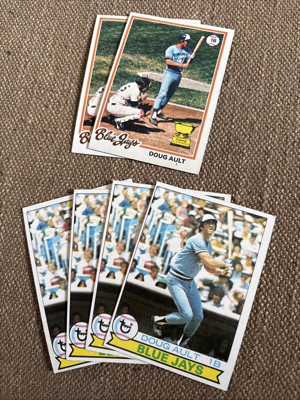 Doug Alt 6 Card Lot - Blue Jays - 1978 Topps #267 (x2) & 1979 Topps #392 (x4)