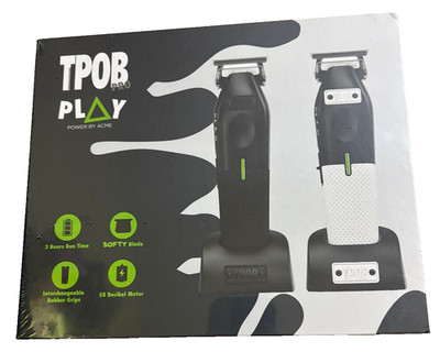 TPOB Pro PLAY Power by ACME Black & White Set Clipper New Sealed