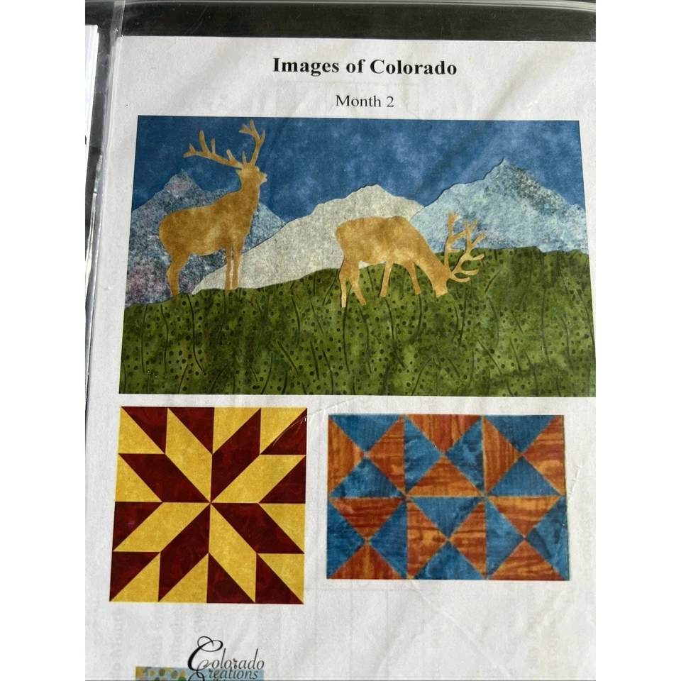 Lot 4 Quilt Patterns Mini, Landscape, Colorado, Improv - Image 2 of 4