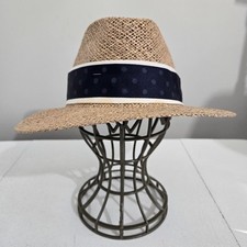 Vintage Mega Cap Mens 100% Straw Panama Hat B...