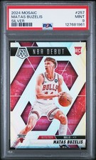 2024 PANINI MOSAIC SILVER #257 MATAS BUZELIS PSA 9