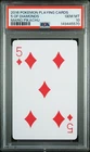 2016 POKEMON PLAYING CARDS MARIO PIKACHU 5 OF DIAMONDS PSA 10