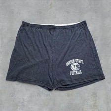Vintage 1970s Champion Oregon State Beavers 2XL Faded USA Gym Shorts Script Logo