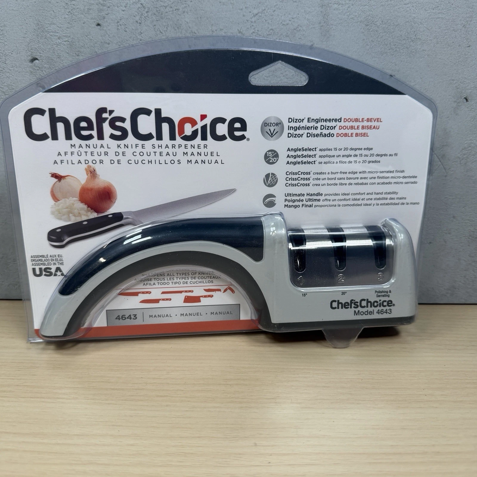 Chef's Choice 4643 ProntoPro Angle Diamond Manual Knife Sharpener