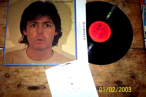 PAUL McCARTNEY ( PAUL McCARTNEY II ) ORIG 1980 VINYL LP w/one-sided PROMO 45 vg+