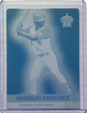 1/1 MAGGLIO ORDONEZ 2000 VANGUARD PRINTING PLATE CARD CHICAGO WHITE SOX 1 OF 1