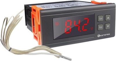 KETOTEK KT8230 Digital Temperature Controller Thermostat black,orange 