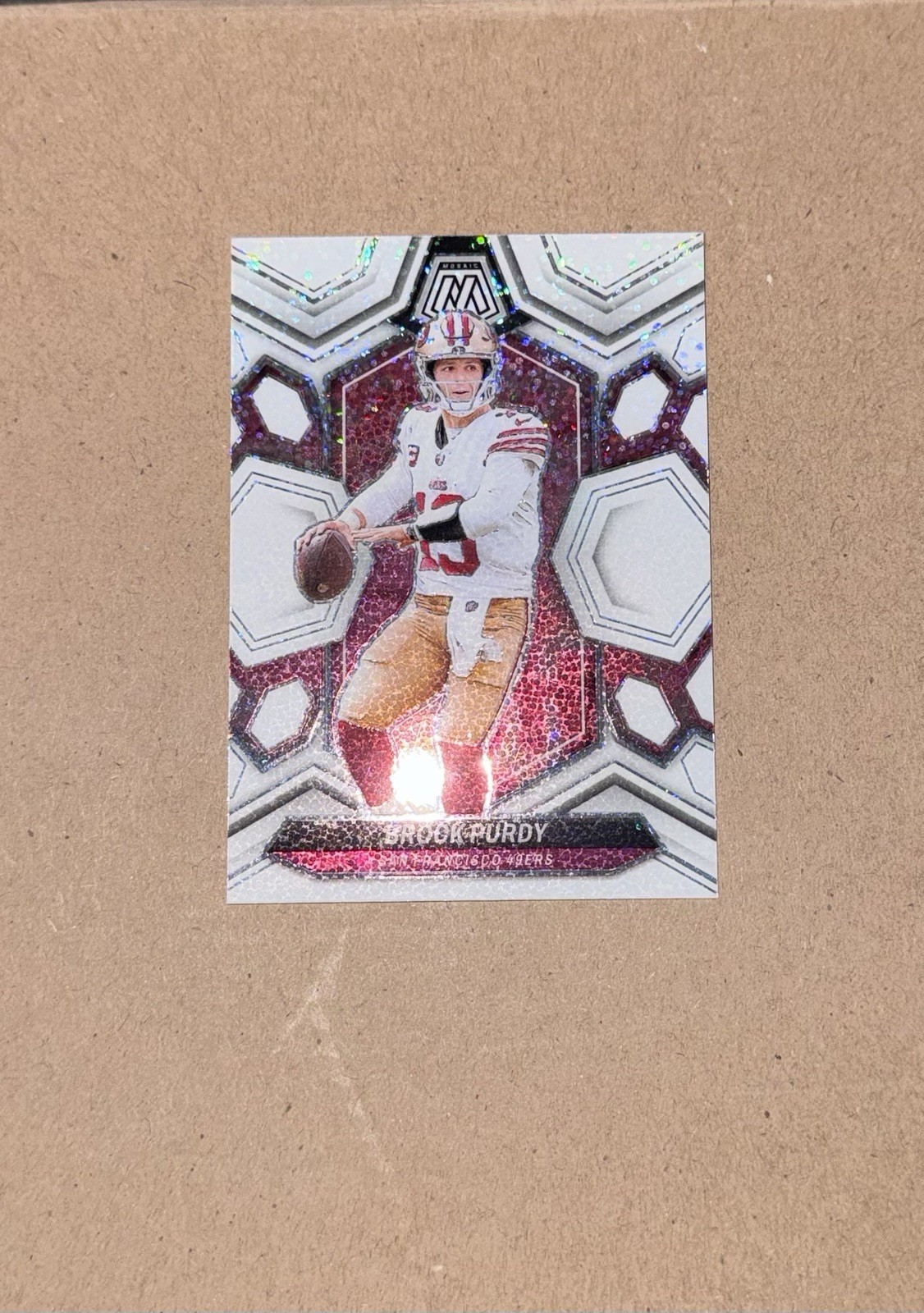 2024 Panini Mosaic - Brock Purdy #190 White Sparkle Prizm San Francisco 49ers QB