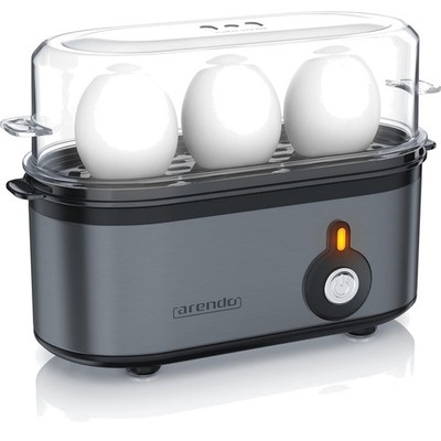 Edelstahl Eierkocher Threecook - Egg Cooker - EIN AUS-Schalter - Wählbarer Hä...