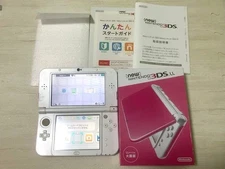 New Nintendo 3DS XL Pink White Tested with Box Manual Stylus (No Memory) #71