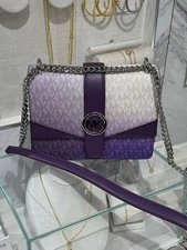 MICHAEL KORS OUTLET Greenwich Small Ombré Signature Logo Crossbody Bag$358