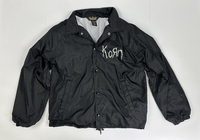 Korn Everybody s Got Issues Do You Black Windbreaker Jacket Large 1999