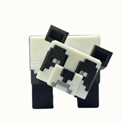 8cm Posable Safe Versatile MC Panda Toy Collectible Gift