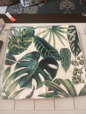 Patio Pillow Cover 18x18 Green Palm Leaves Smooth To The Touch