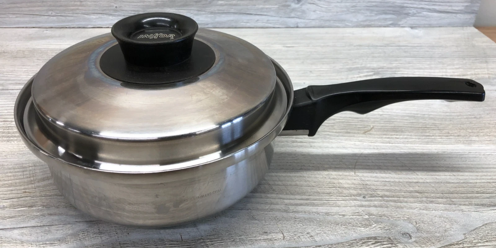InKor Multi-Core T304 Stainless Steel Sauce Pan w/ Lid - 8 1/2" x 3 1/4"