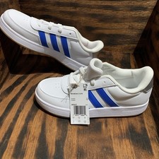 Adidas "Breaknet 2.0" Kid's  Youth 4 Lifestyle Court Lace Shoes Blue/White 