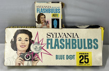 Sylvania Flashbulbs Blue Dot Box Of 7 Clear Bulbs  Box of 9 AG1B Blue Bulbs