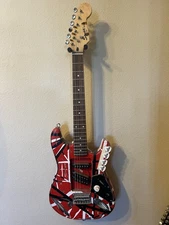 EDDIE VAN HALEN REPLICA GUITAR “FRANKENSTRAT” ART PIECE