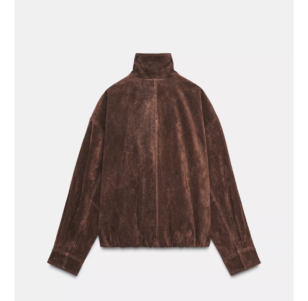 ZARA WOMAN NWT FW25 SUEDE LEATHER JACKET BROWN SHORT 4341/878/716 Size XL image 8