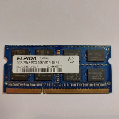 RAM fürLaptop oder i Mac ELPIDA 2 GB/ 2Rx8 PC3-10600S-9-10-F1