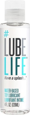 LUBELIFE Water Based Toy Lube Personal Lubricant Condom Safe Travel 4 oz