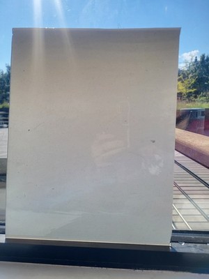 Light Grey Opal Grey Flashed Lamberts Glass 11.5x9''
