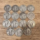 Lot of 15 Standing Liberty Quarters 1917-30