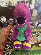 Vintage Giant 26  1992 Lyons Plush Barney The Purple Dinosaur
