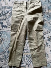 Relativity Womens Khaki Chino Pants Cotton Spandex Flat Front Size 12P