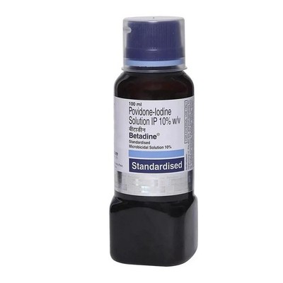 Betadine 10% Solution 100ml   Antiseptic Wound Cleaner First Aid Liquid