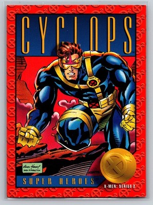1993 SkyBox Marvel X-Men Series 2 #10 Cyclops Super Heroes Trading Card