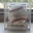 Nolan Ryan Autographed Official American League Baseball HOF JSA/COA